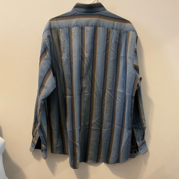 EROS Men's Dress Shirt Made In Italy Size L - Picture 3 of 5